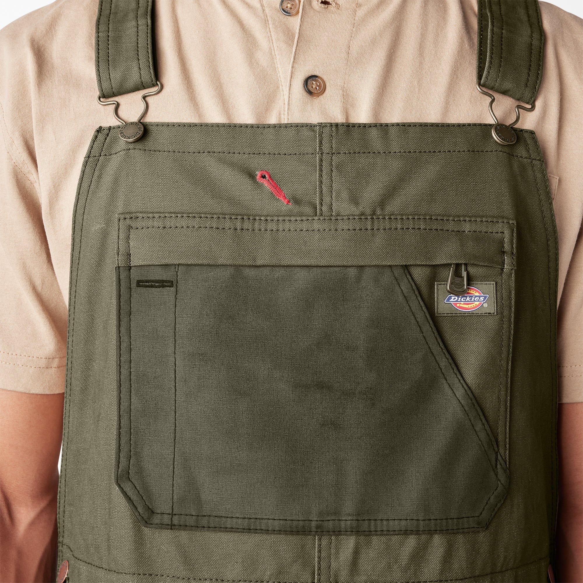 Waxed Canvas Double Front Bib Overalls