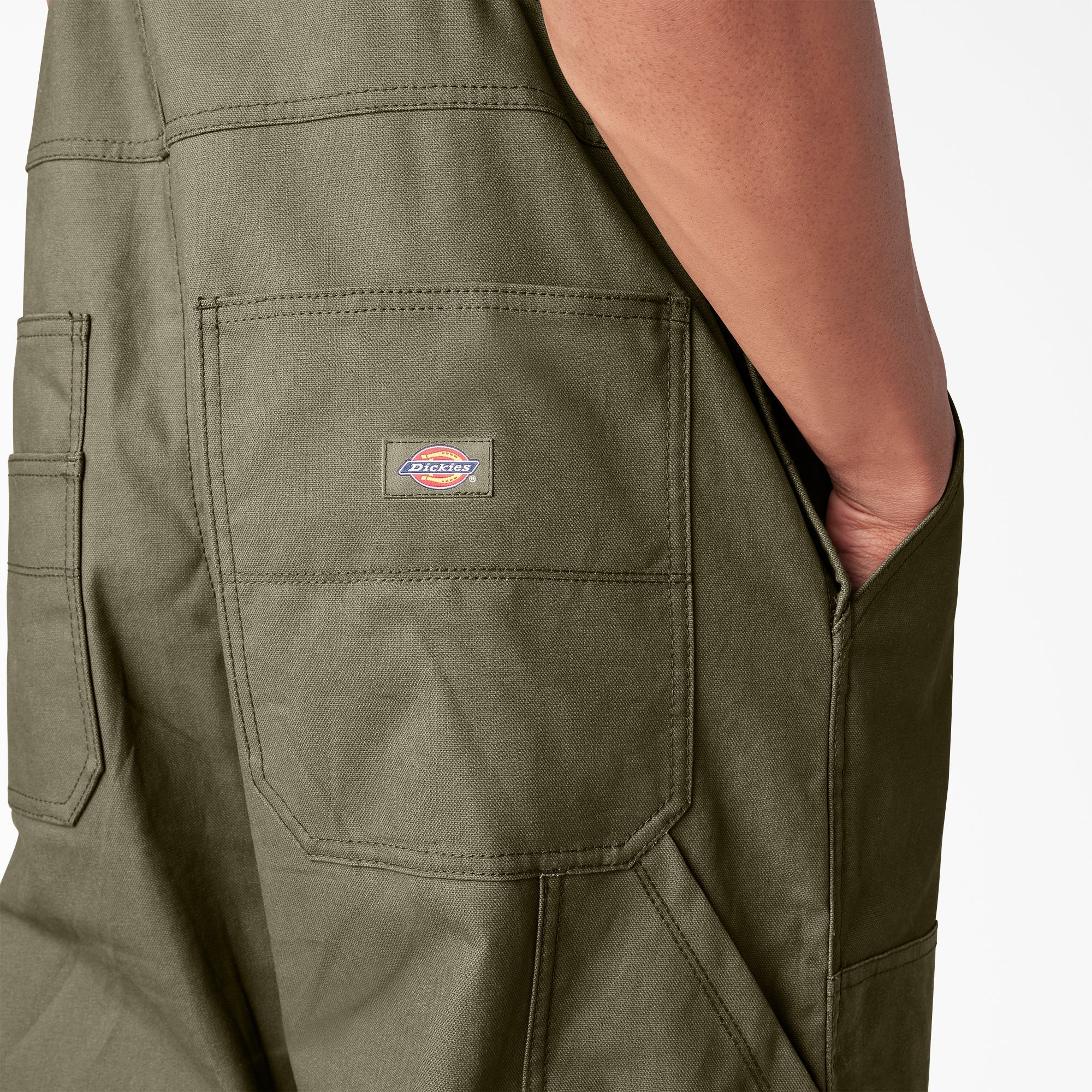 Waxed Canvas Double Front Bib Overalls