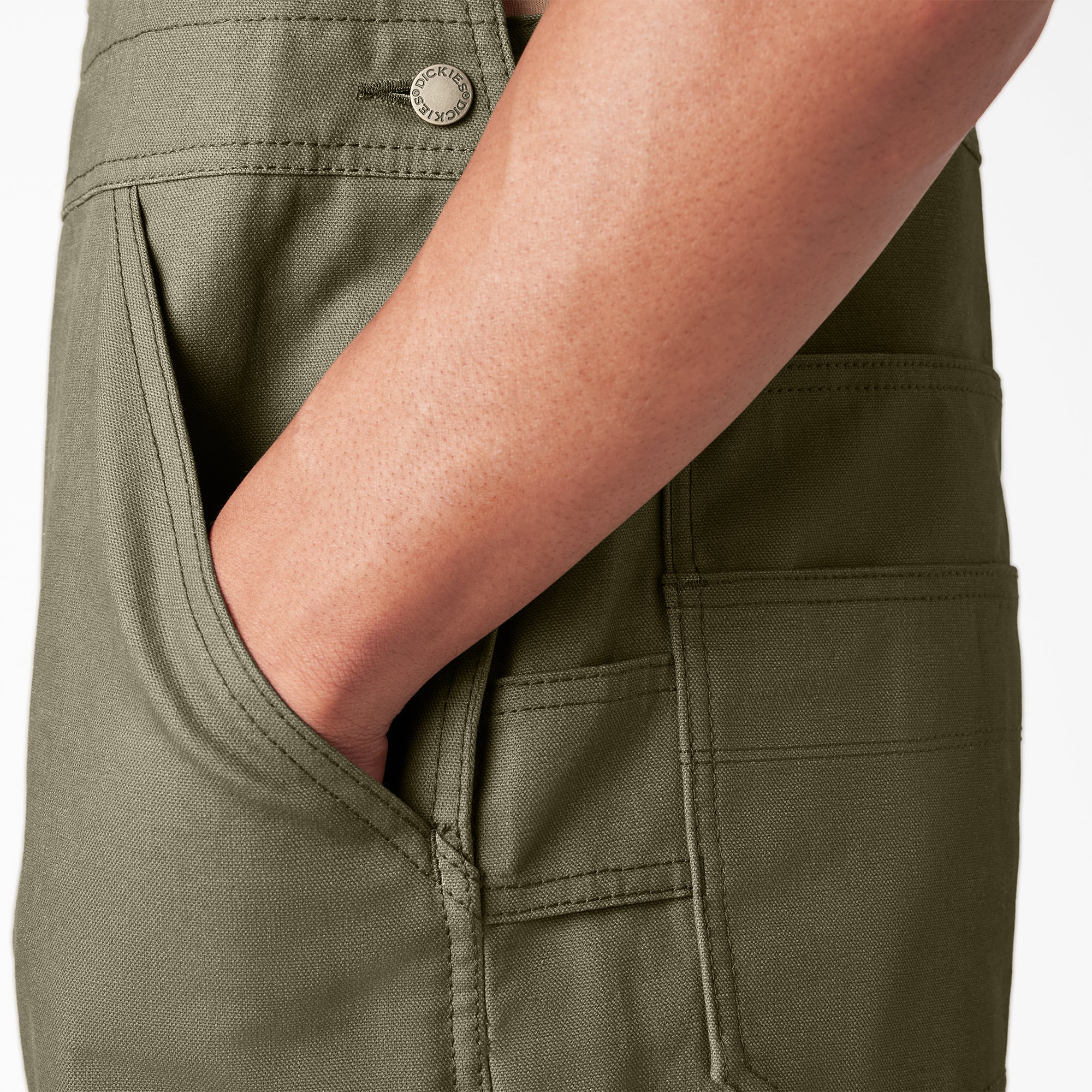 Waxed Canvas Double Front Bib Overalls