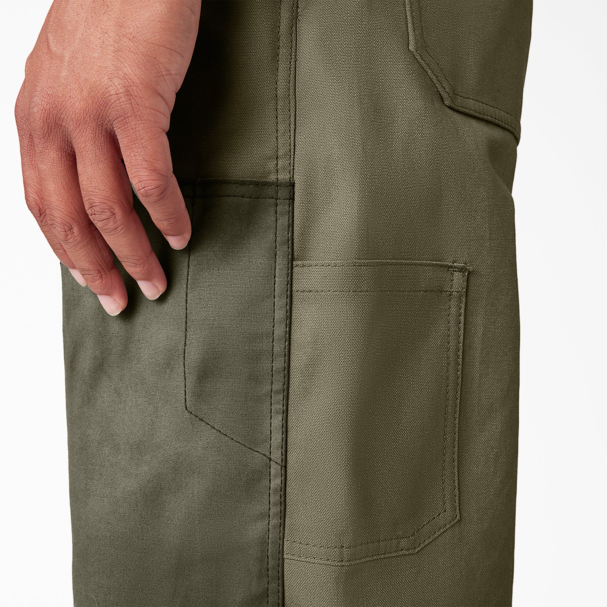Waxed Canvas Double Front Bib Overalls
