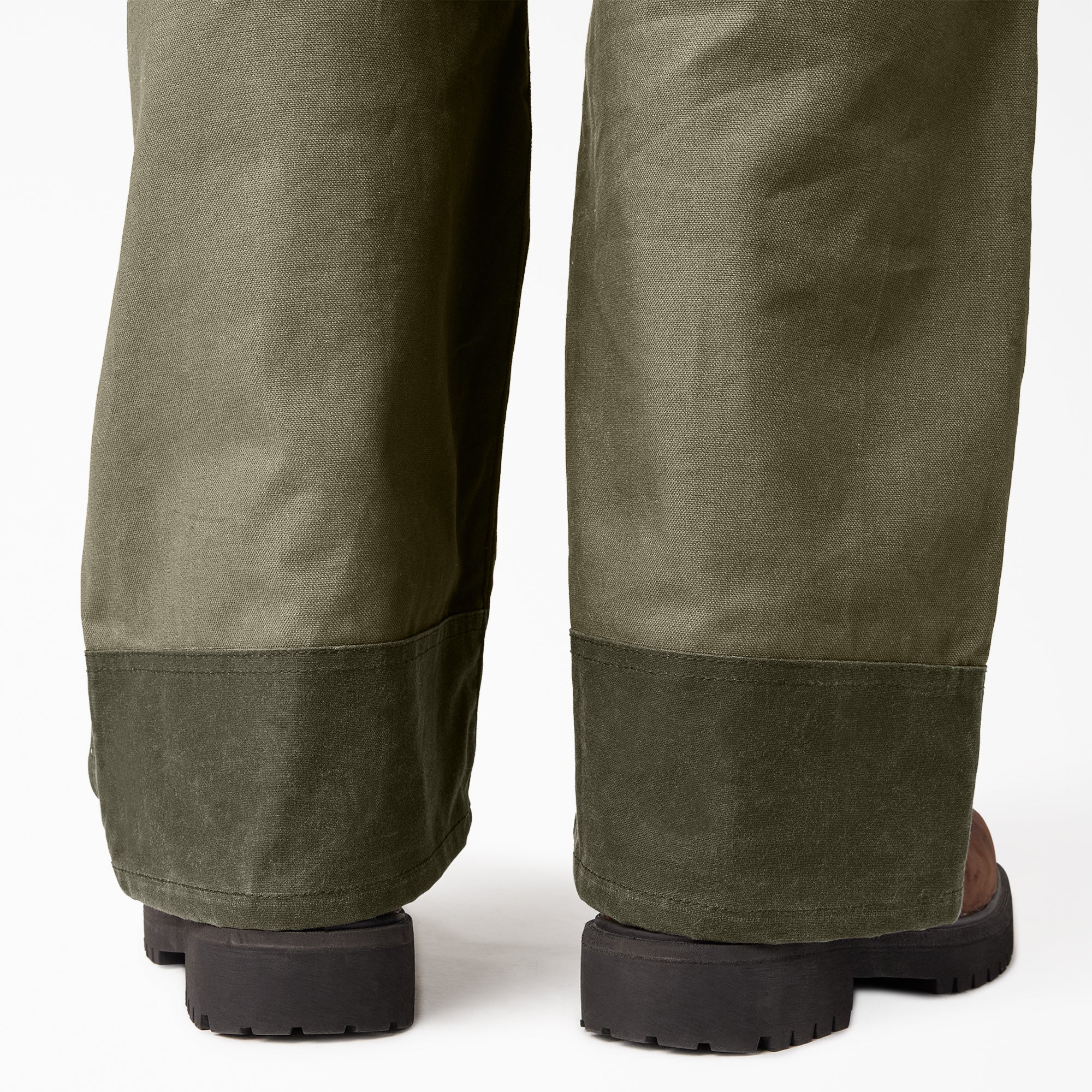Waxed Canvas Double Front Bib Overalls