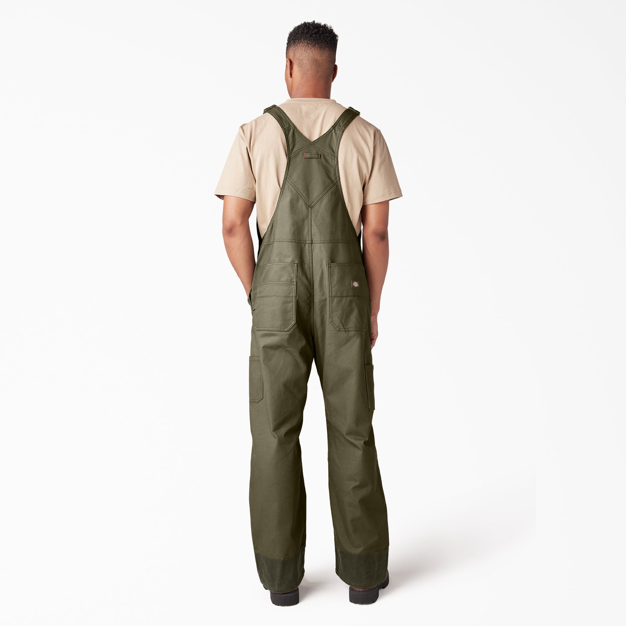 Waxed Canvas Double Front Bib Overalls