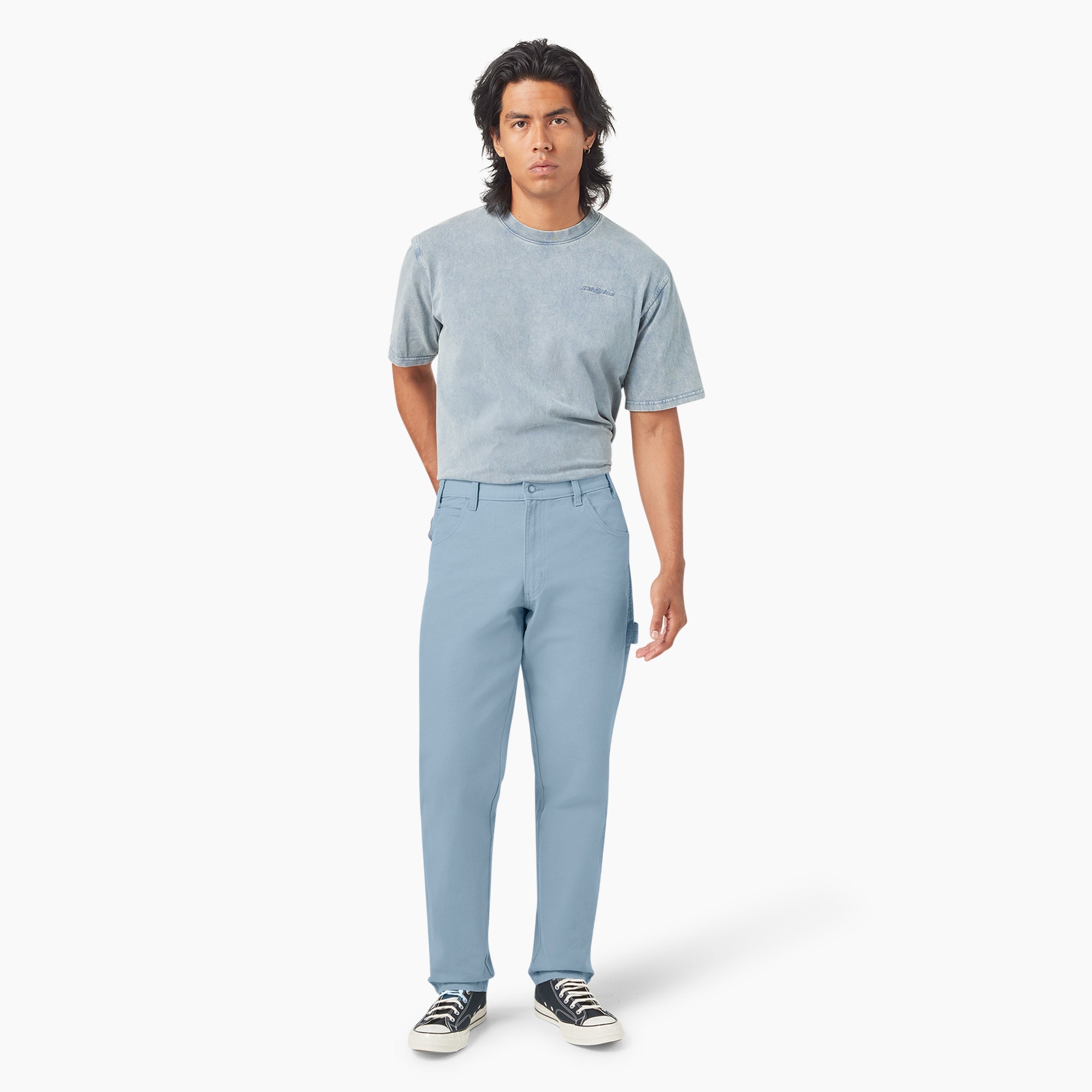 Relaxed Fit Stonewashed Duck Carpenter Pants