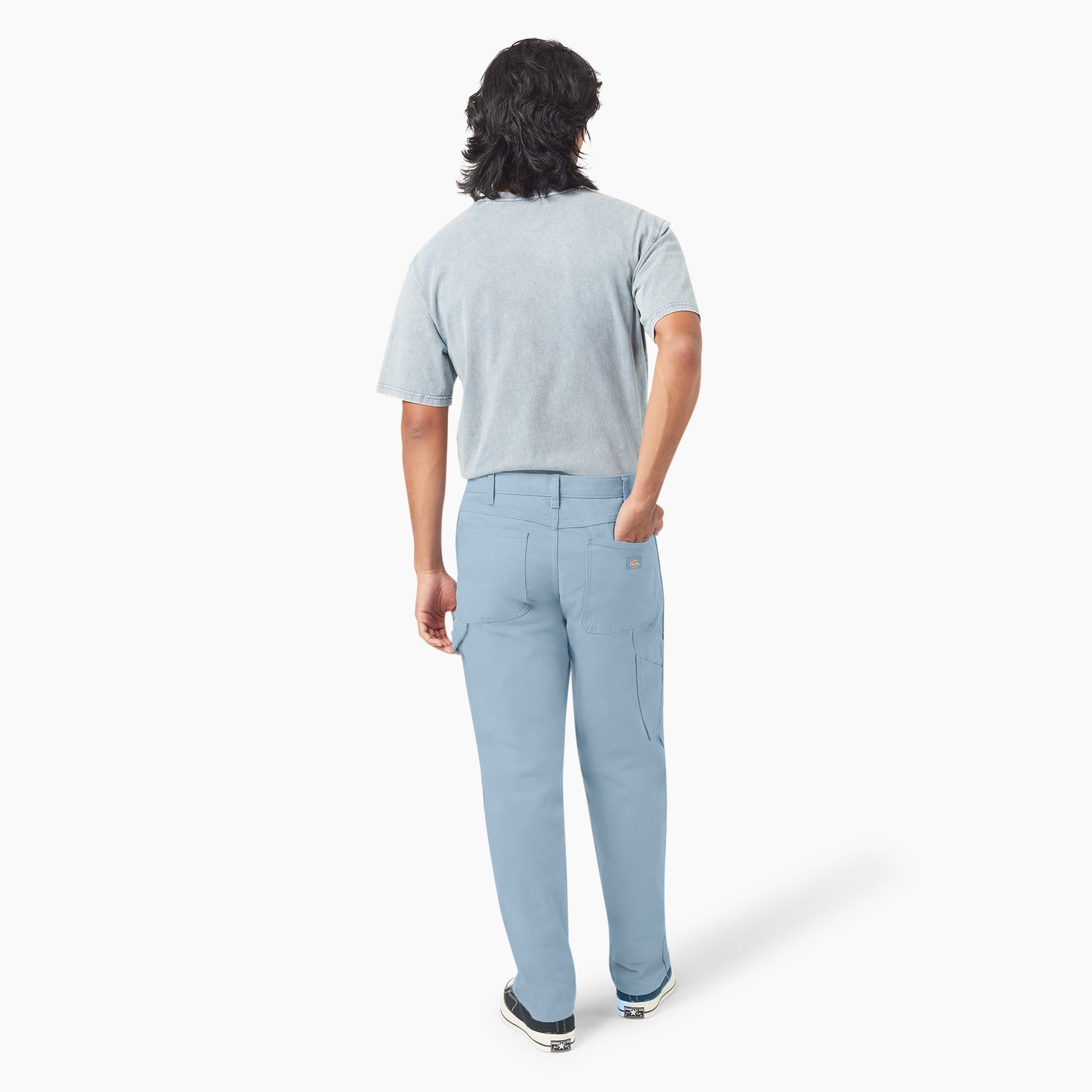 Relaxed Fit Stonewashed Duck Carpenter Pants