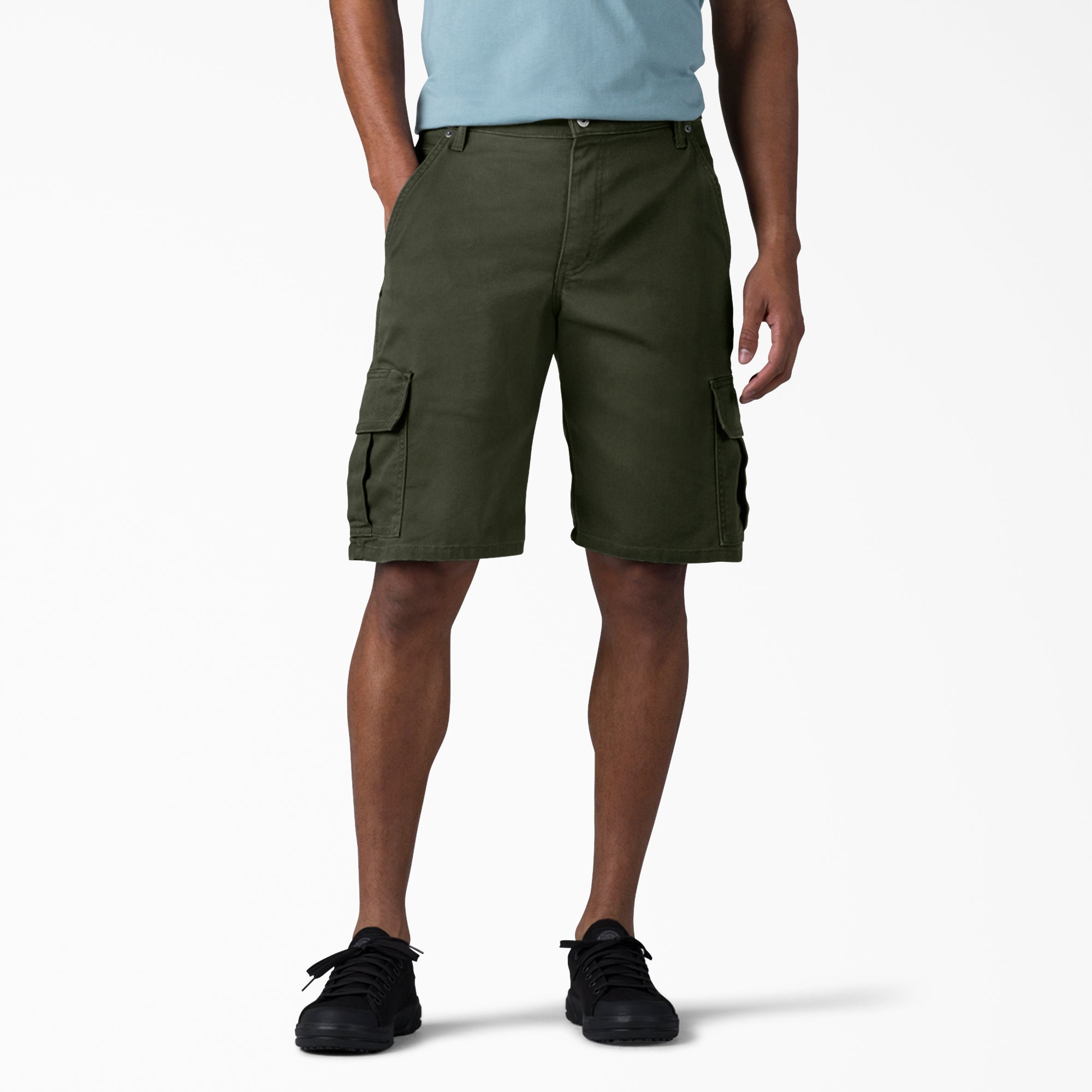 FLEX Relaxed Fit Duck Cargo Shorts, 11"
