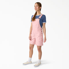 Women's Relaxed Fit Bib Shortalls, 7"