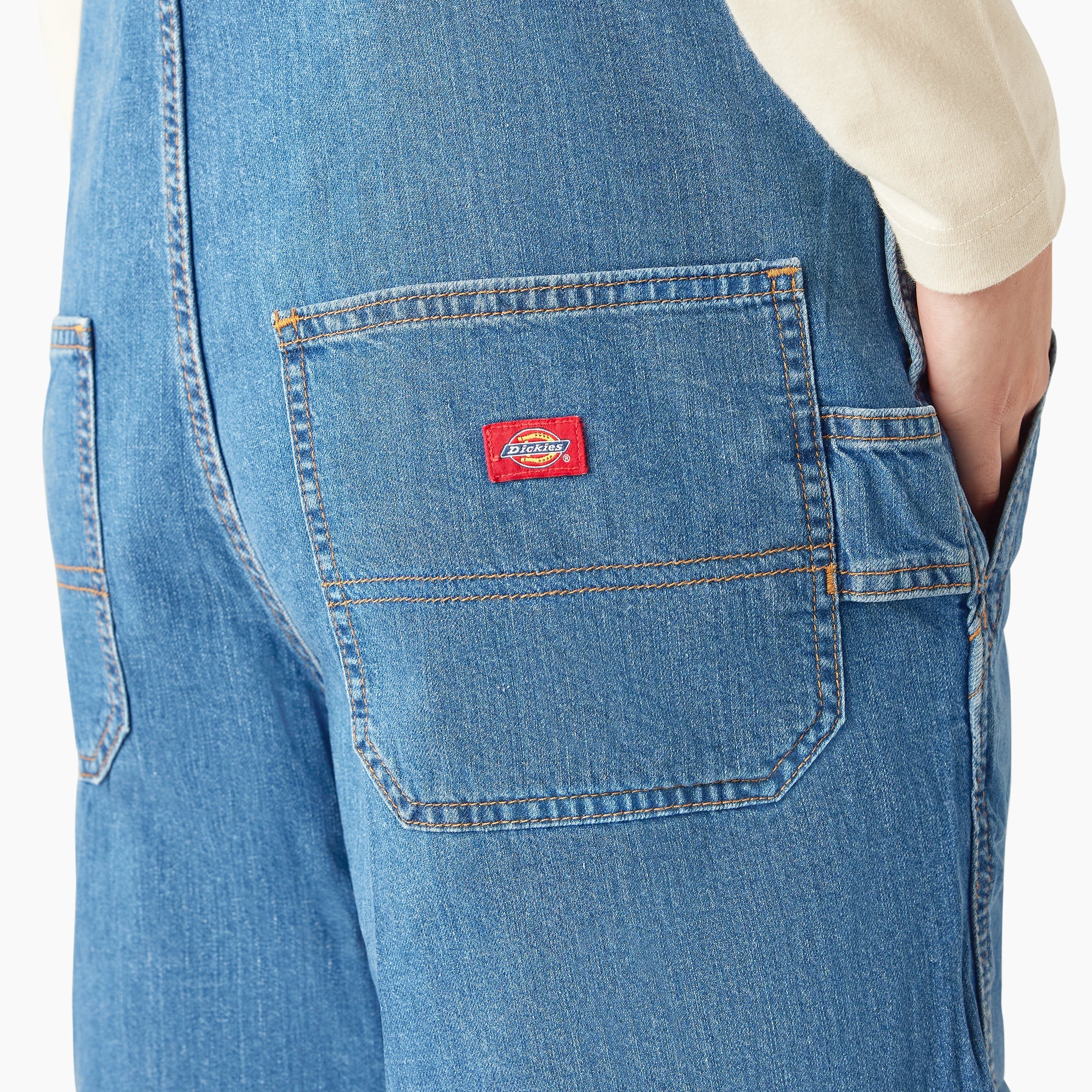 Women's Relaxed Fit Bib Shortalls, 7"