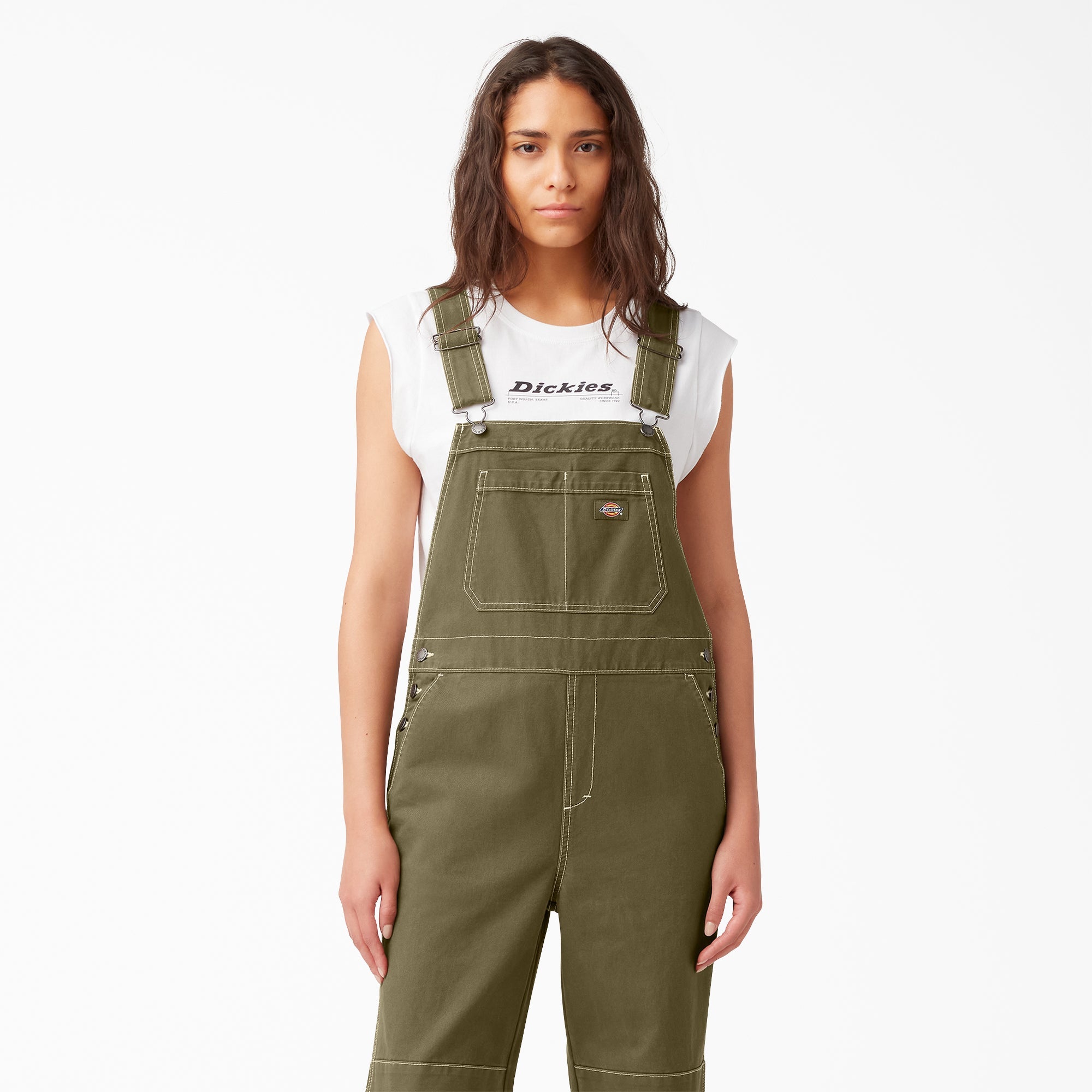 Women's Cropped Carpenter Bib Overalls