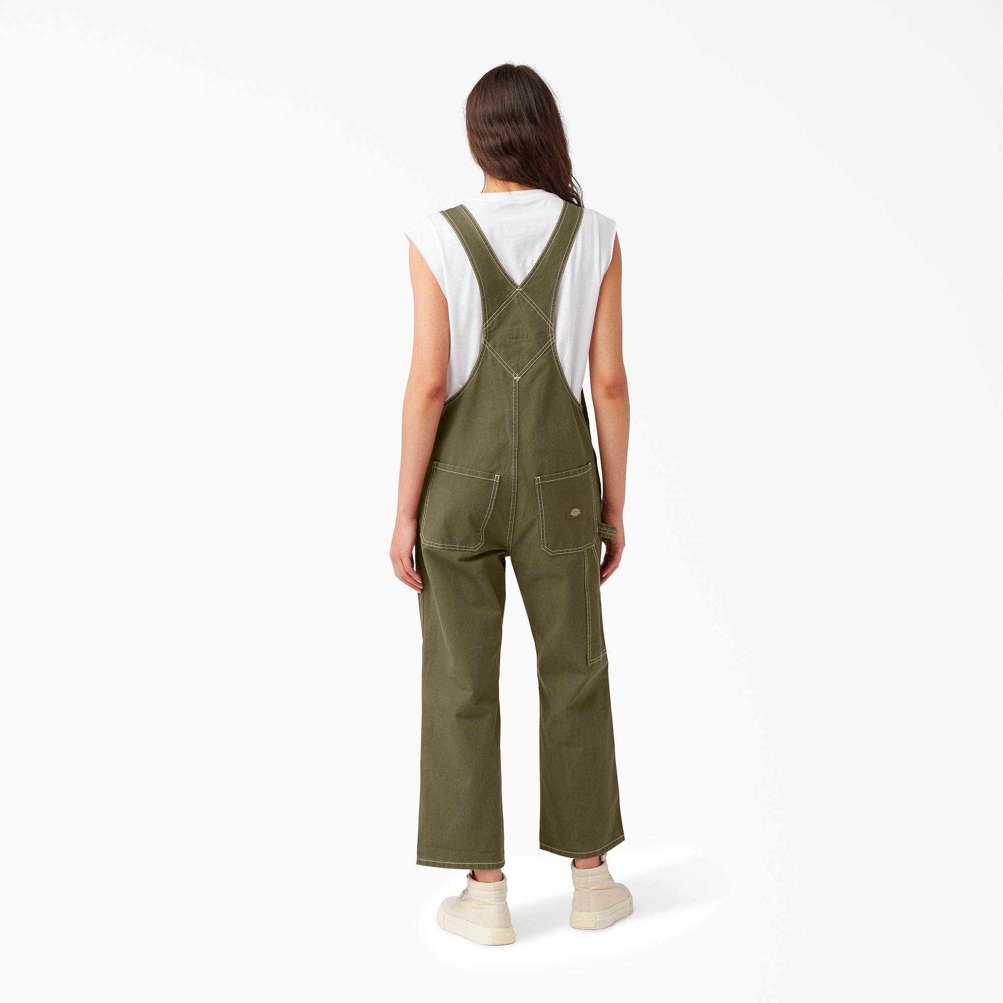 Women's Cropped Carpenter Bib Overalls