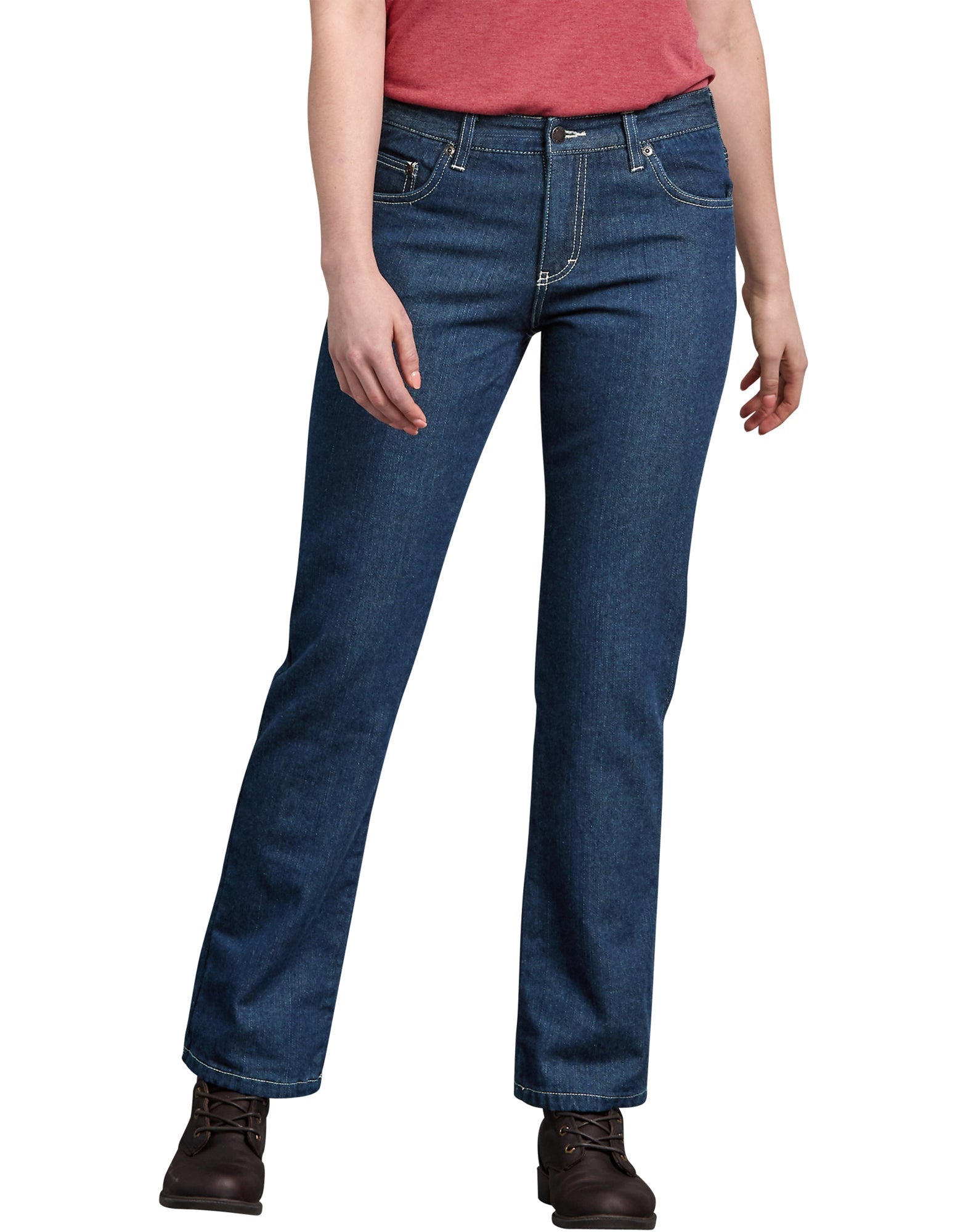 Women's Denim Flannel Lined Relaxed Fit Jeans