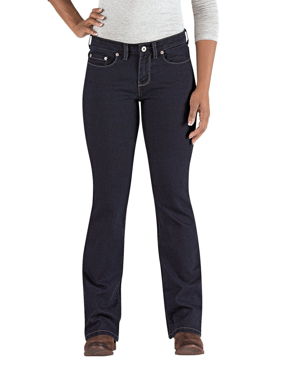 Women's Curvy Fit Bootcut Leg Denim Jeans
