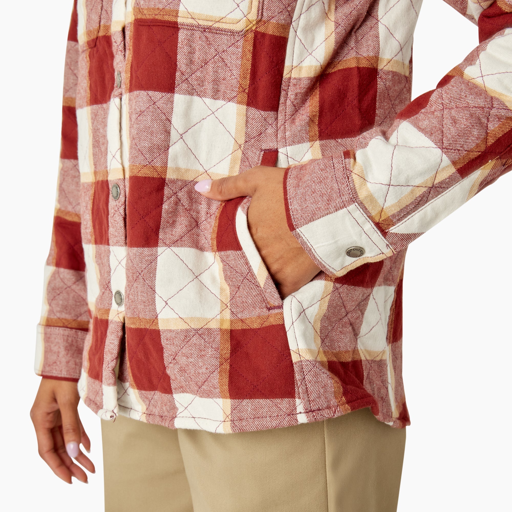 Women's Flannel Hooded Shirt Jacket
