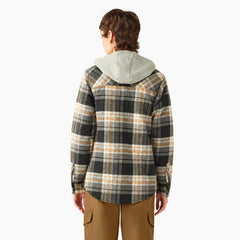 Women's Flannel Hooded Shirt Jacket