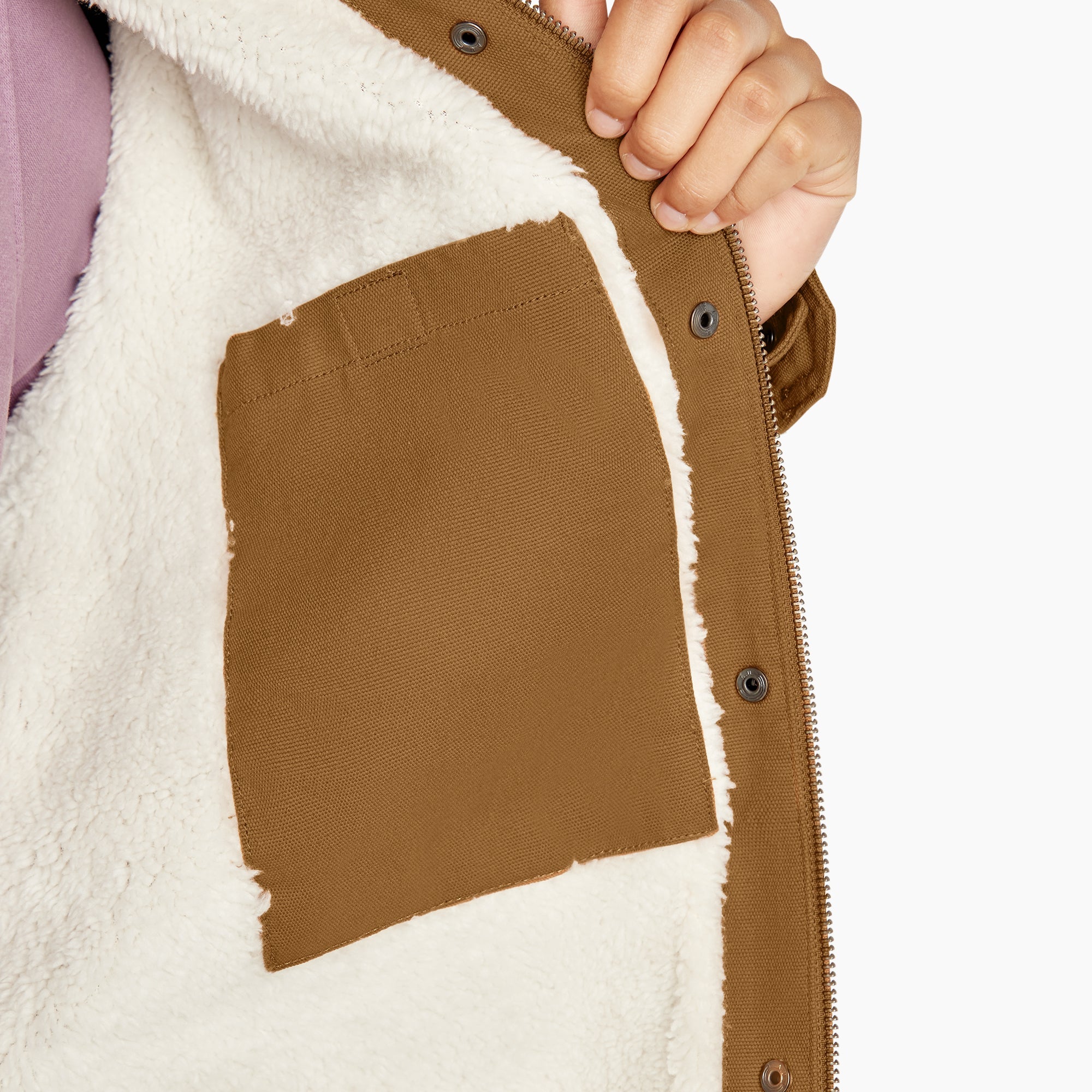 Women's Duck High Pile Fleece Lined Chore Coat