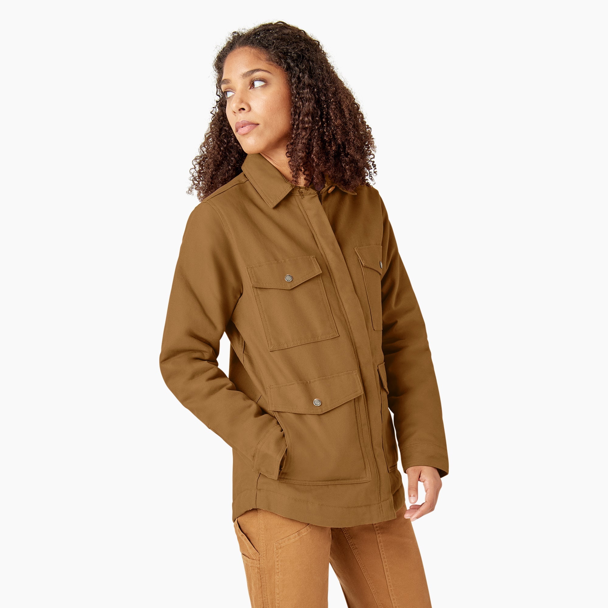Women's Duck High Pile Fleece Lined Chore Coat