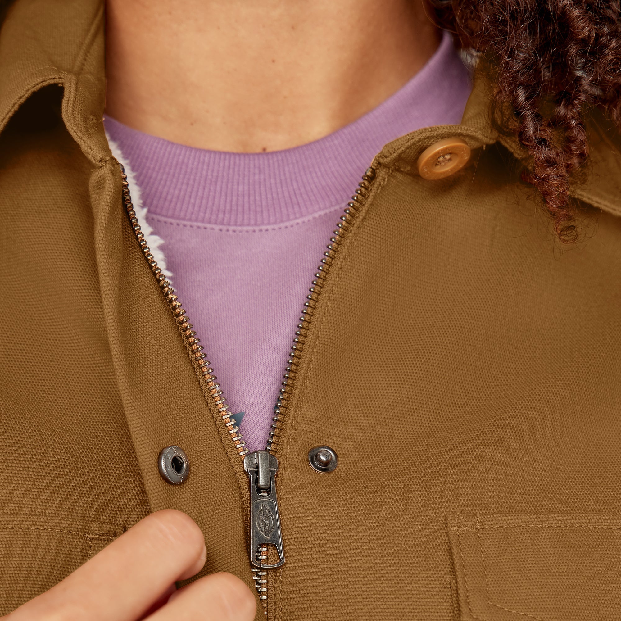 Women's Duck High Pile Fleece Lined Chore Coat