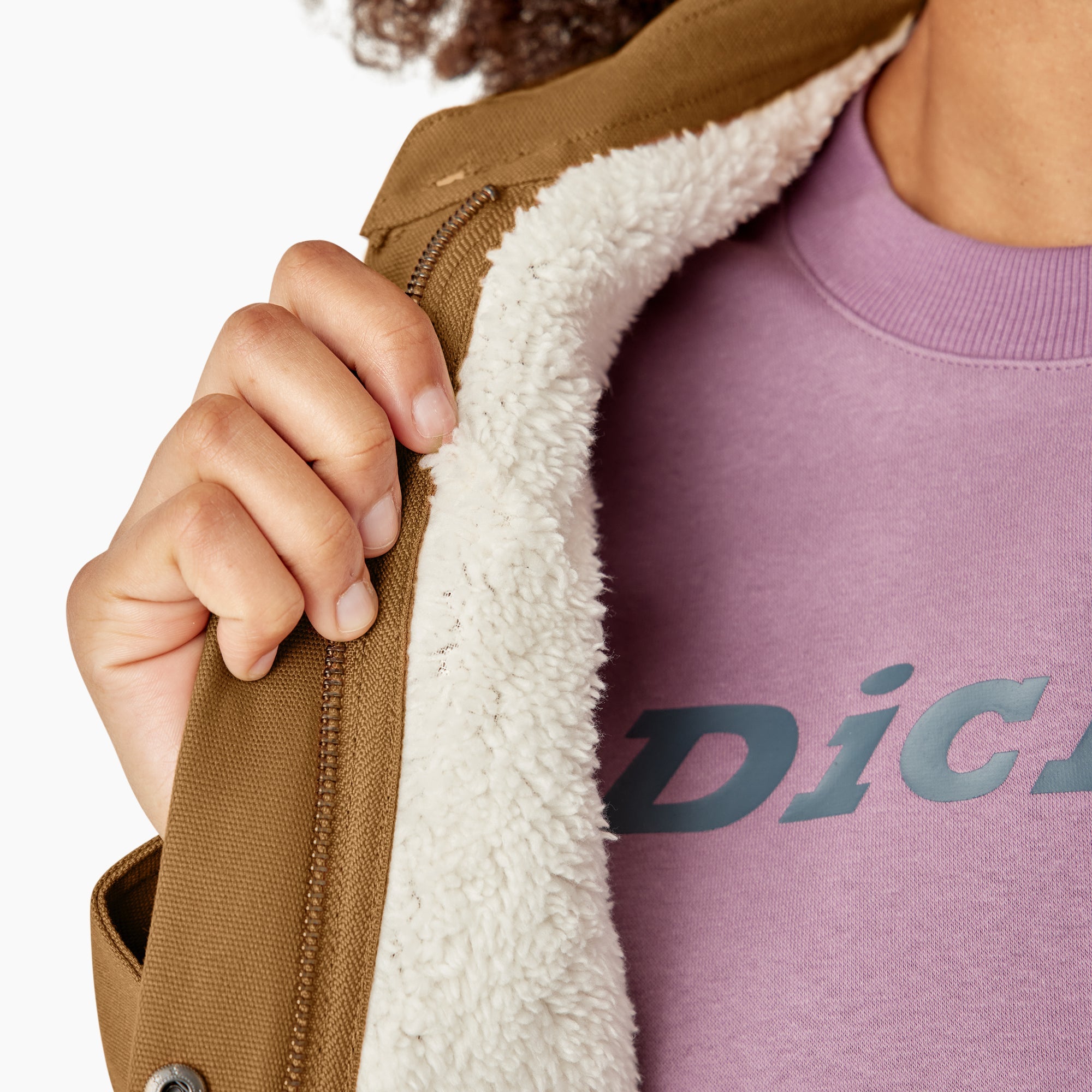 Women's Duck High Pile Fleece Lined Chore Coat