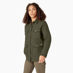 Women's Duck High Pile Fleece Lined Chore Coat