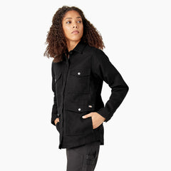 Women's Duck High Pile Fleece Lined Chore Coat