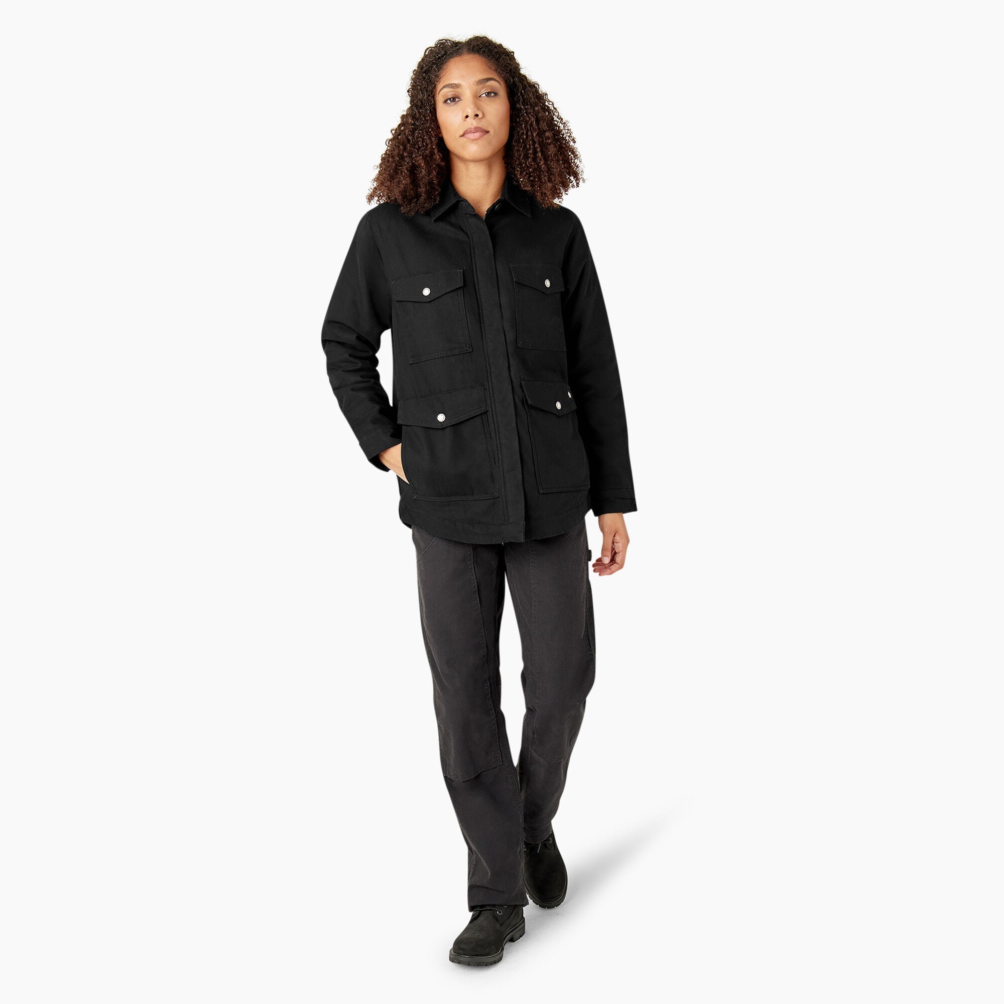 Women's Duck High Pile Fleece Lined Chore Coat