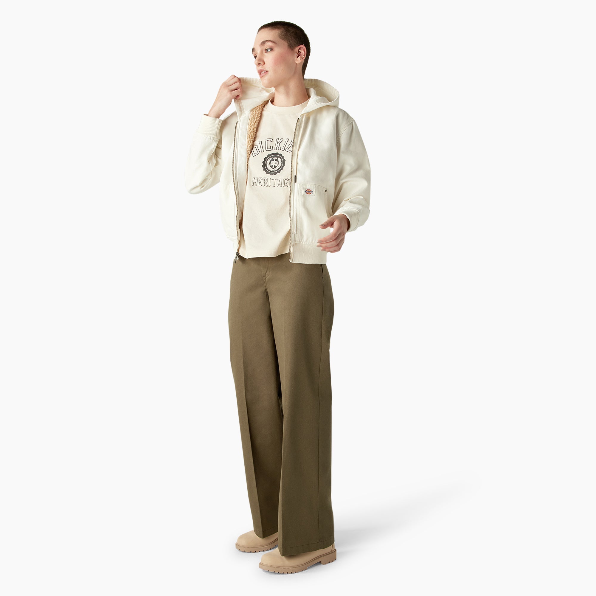 Women's Duck Canvas Fleece Lined Jacket
