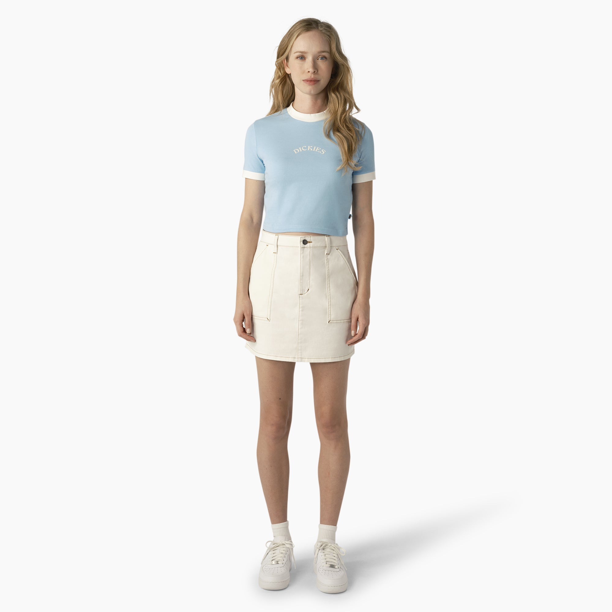 Women's High Waisted Carpenter Skirt