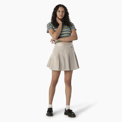 Women's Twill Pleated Skirt