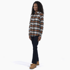 Women's Plaid Flannel Long Sleeve Shirt