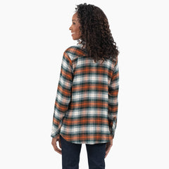 Women's Plaid Flannel Long Sleeve Shirt