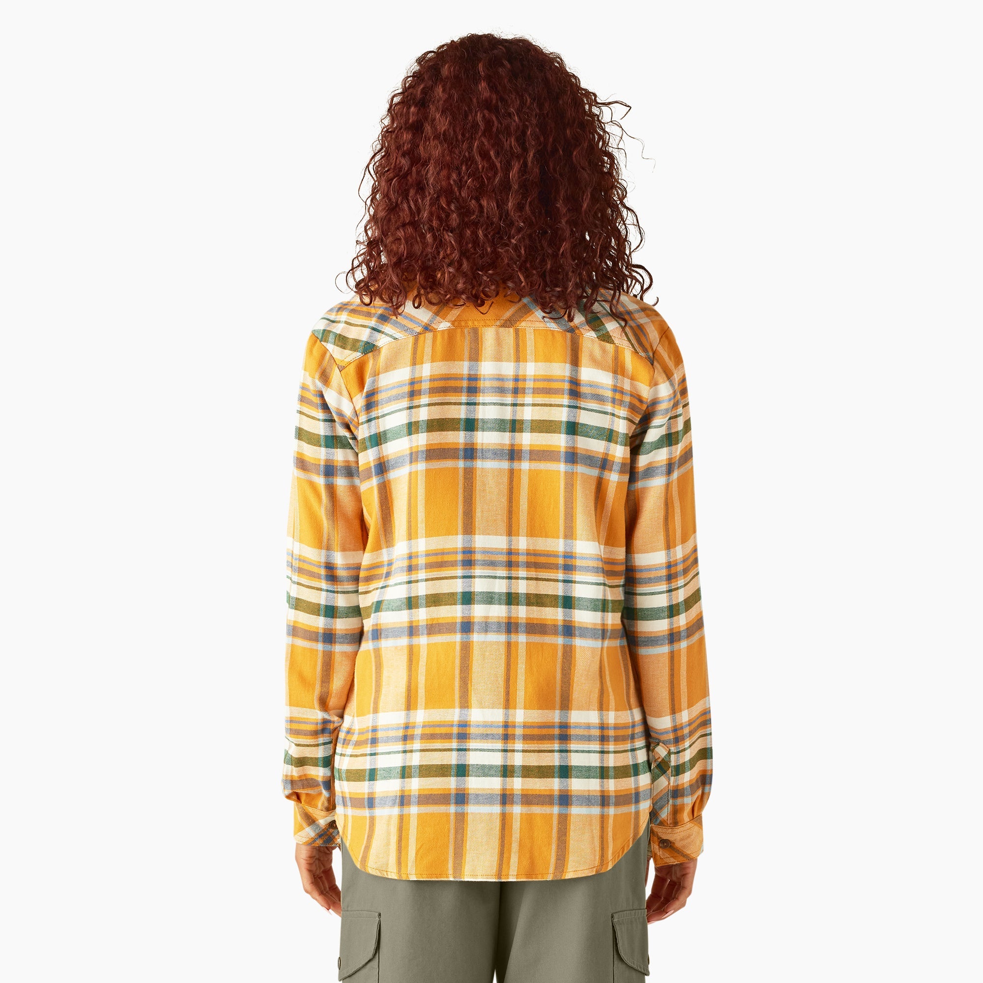 Women's Plaid Flannel Long Sleeve Shirt