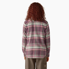 Women's Plaid Flannel Long Sleeve Shirt
