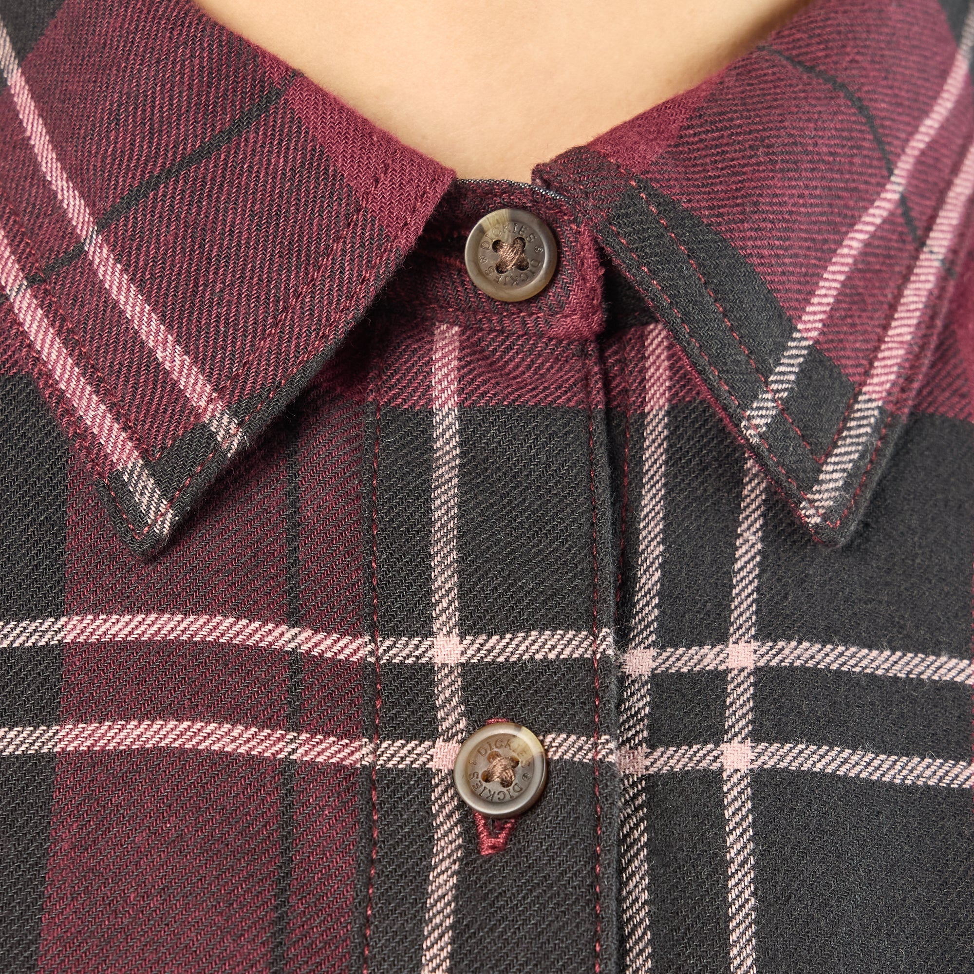 Women's Plaid Flannel Long Sleeve Shirt