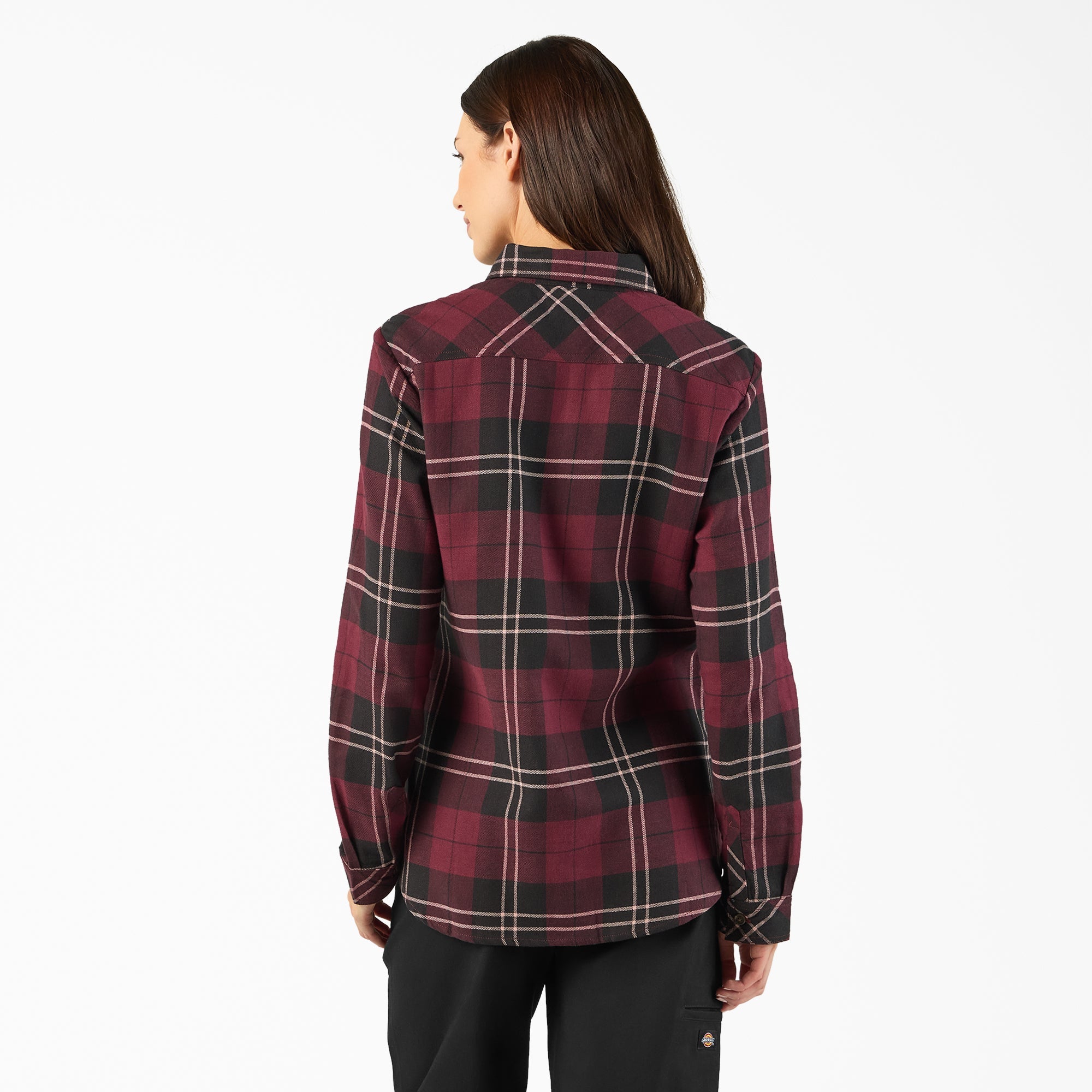 Women's Plaid Flannel Long Sleeve Shirt