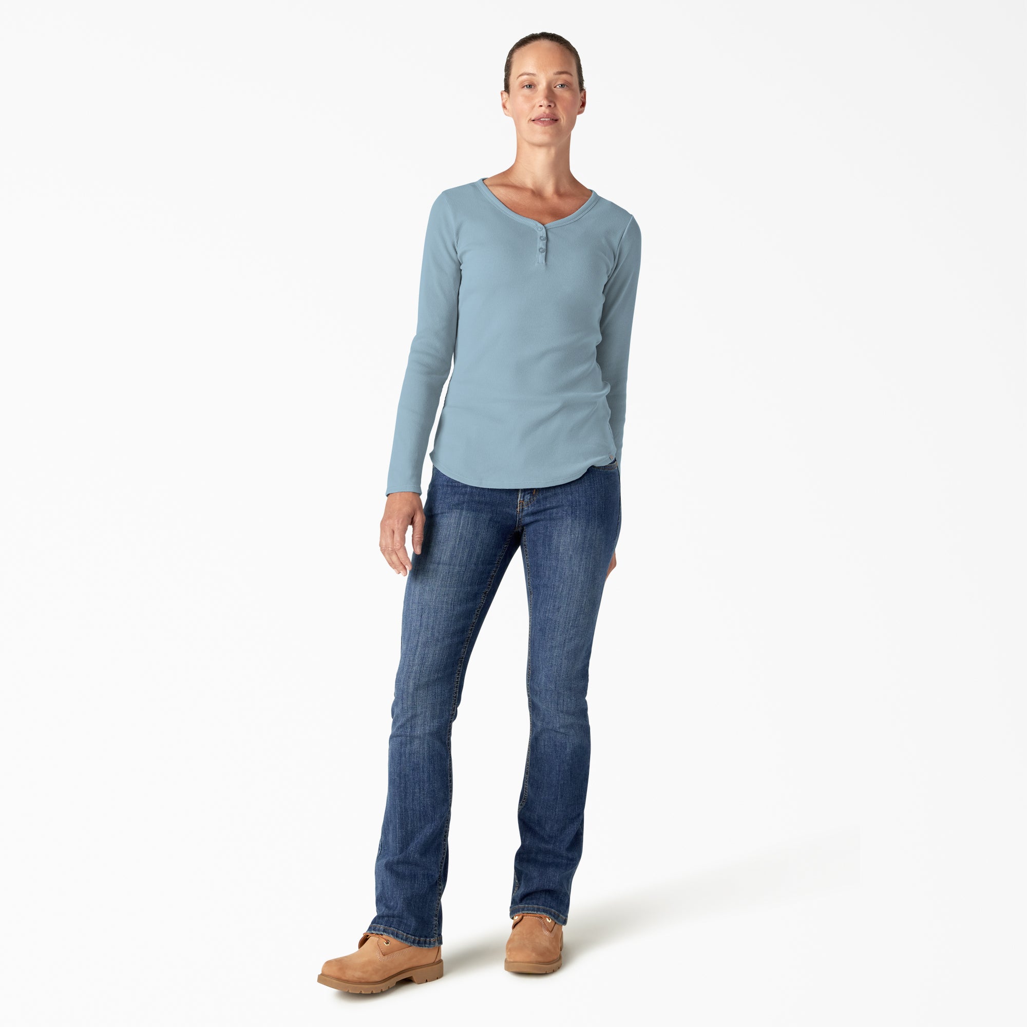 Women's Henley Long Sleeve Shirt