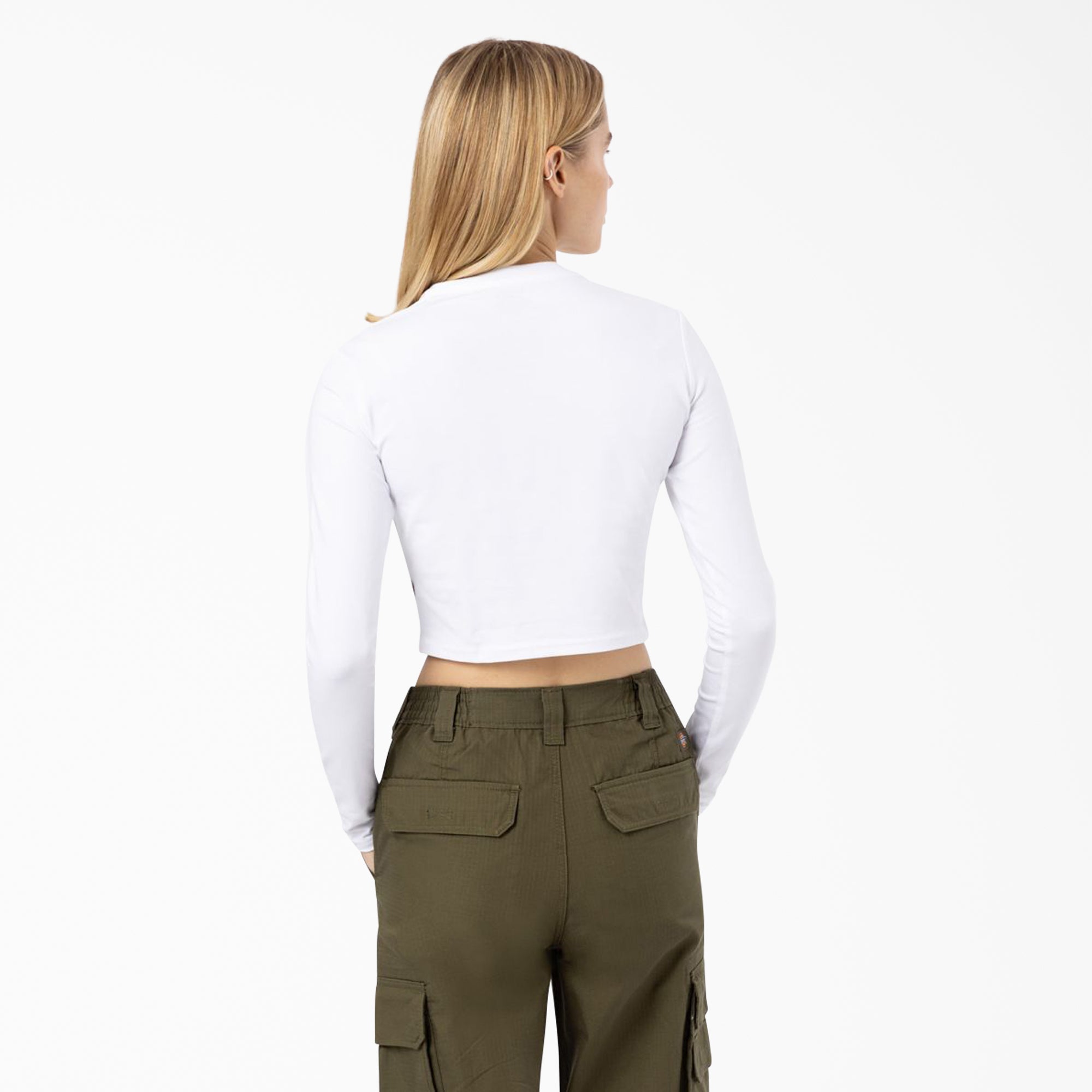 Women's Maple Valley Logo Long Sleeve Cropped T-Shirt