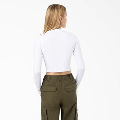 Women's Maple Valley Logo Long Sleeve Cropped T-Shirt