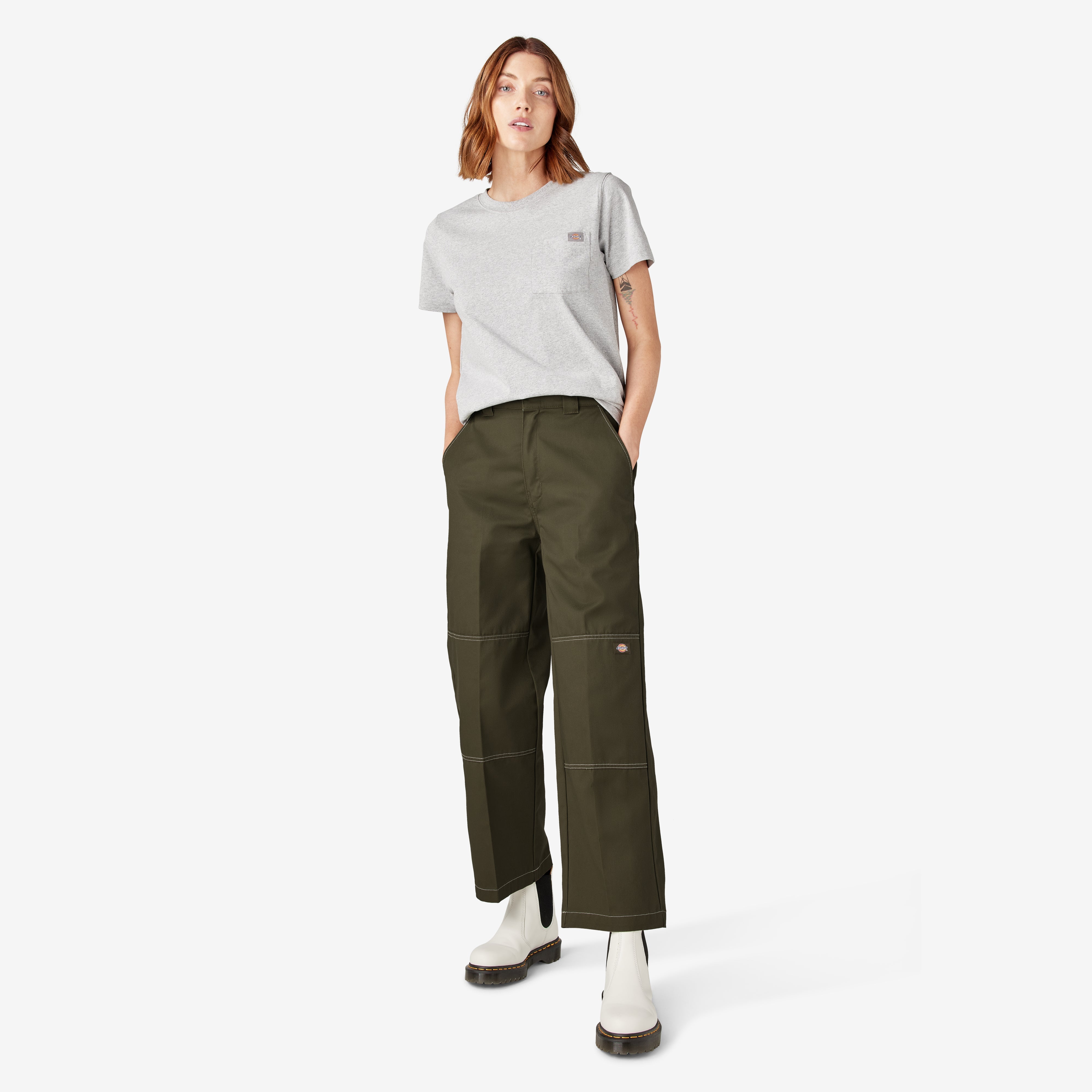 Women's Relaxed Fit Double Knee Pants