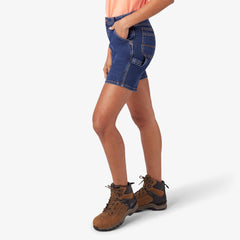 Women's Relaxed Fit Denim Carpenter Shorts, 7"