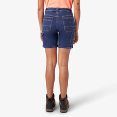 Women's Relaxed Fit Denim Carpenter Shorts, 7"