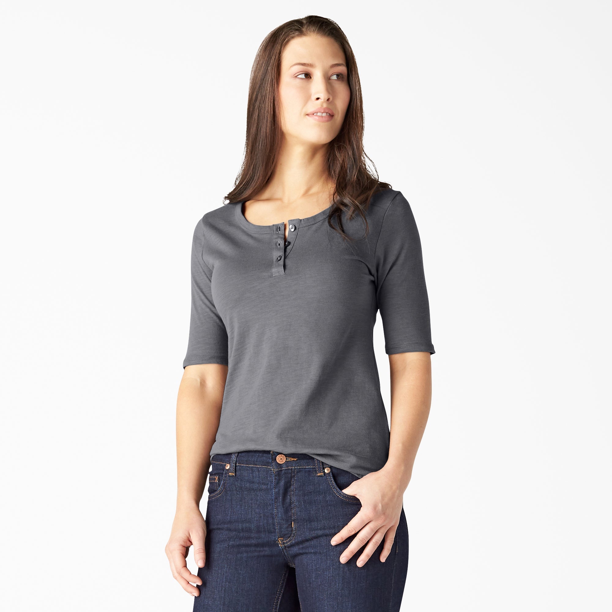 Women's Short Sleeve Henley Shirt