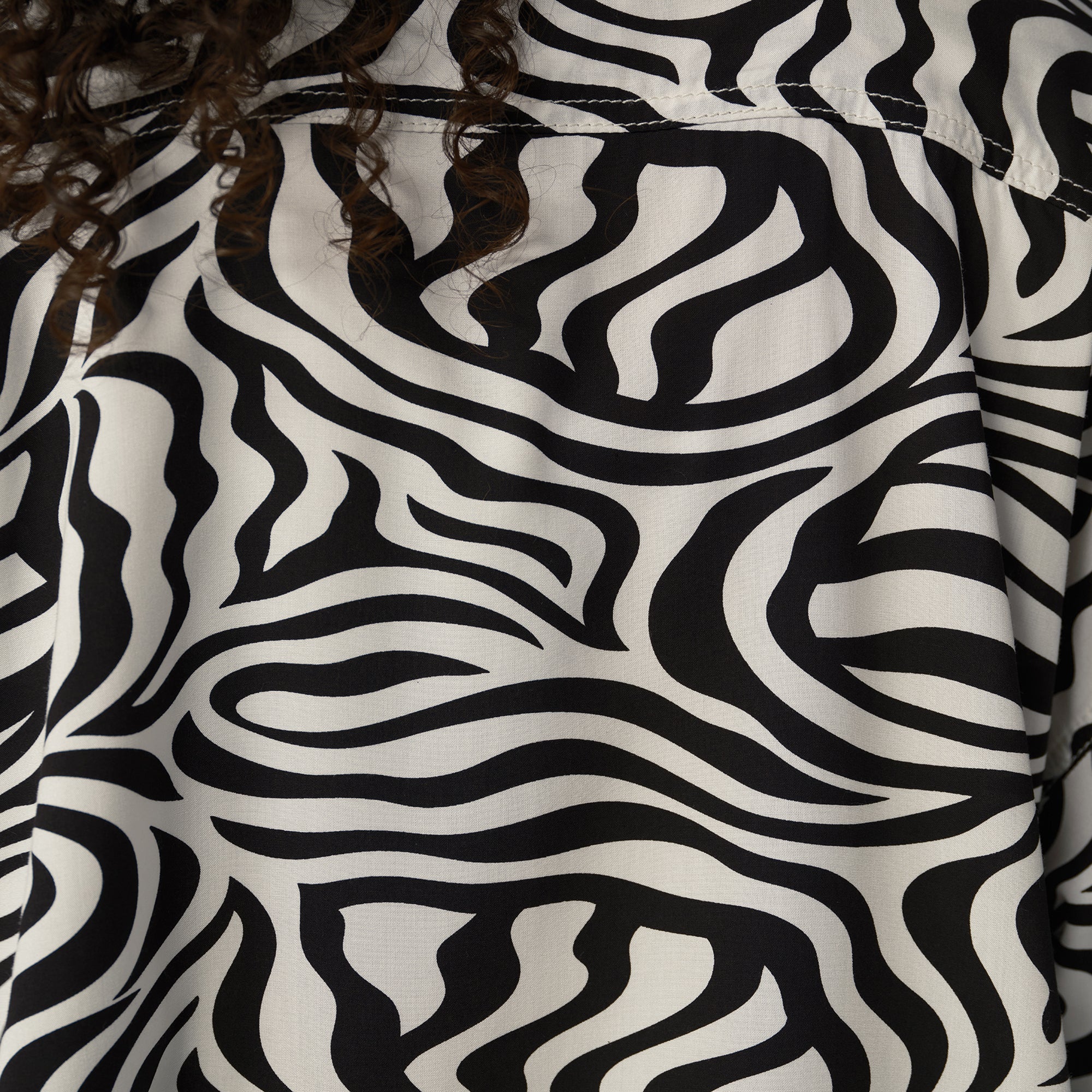 Women's Zebra Print Work Shirt