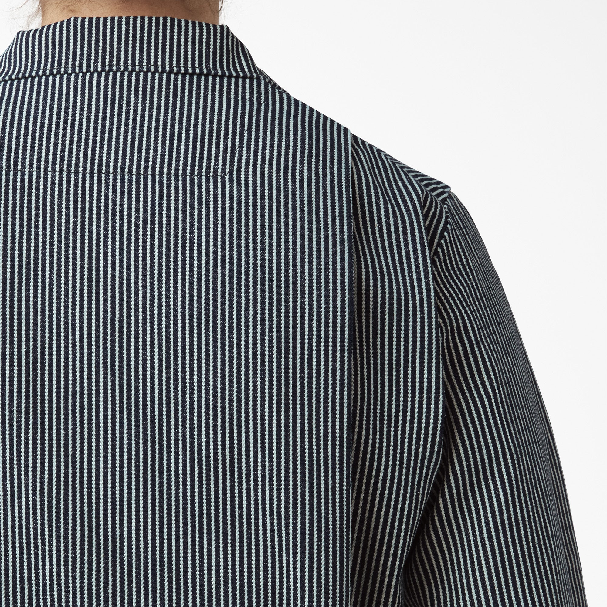Women's Relaxed Fit Long Sleeve Hickory Stripe Coveralls