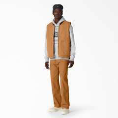 Stonewashed Duck High Pile Fleece Lined Vest