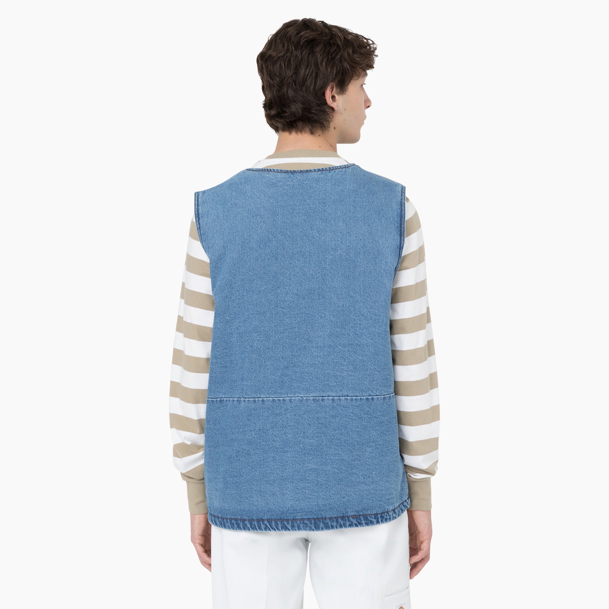 Denim Zip Front Vest