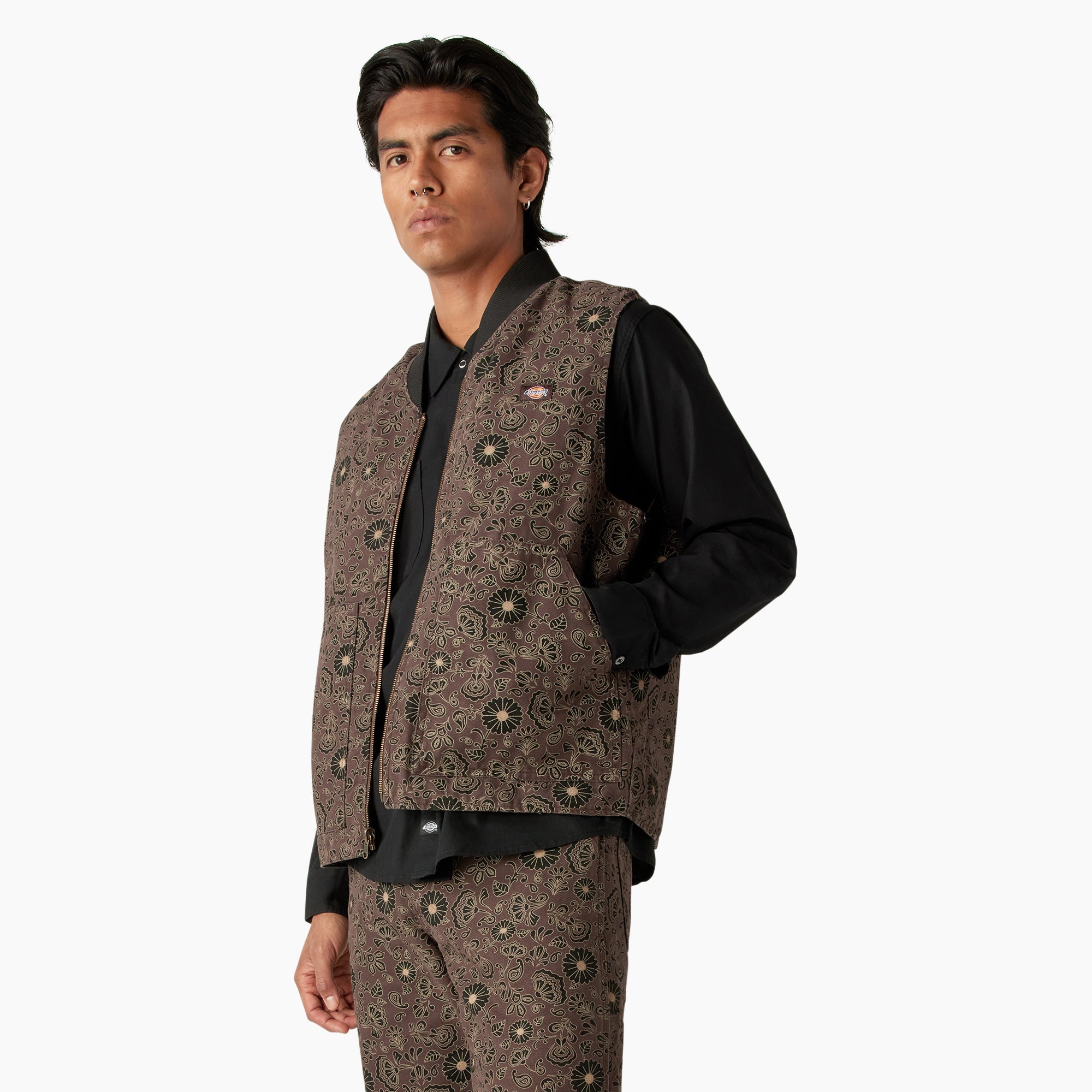 Ellis Floral Print Reversible Vest