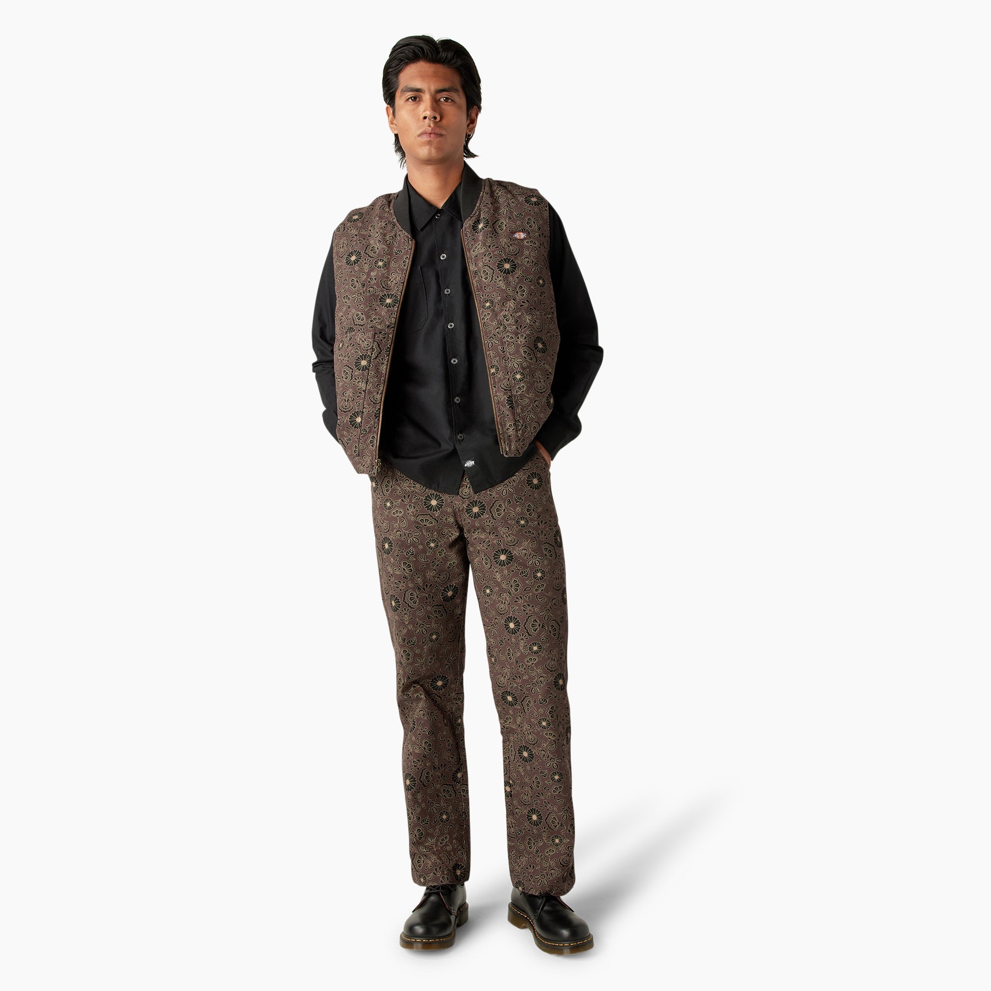 Ellis Floral Print Reversible Vest