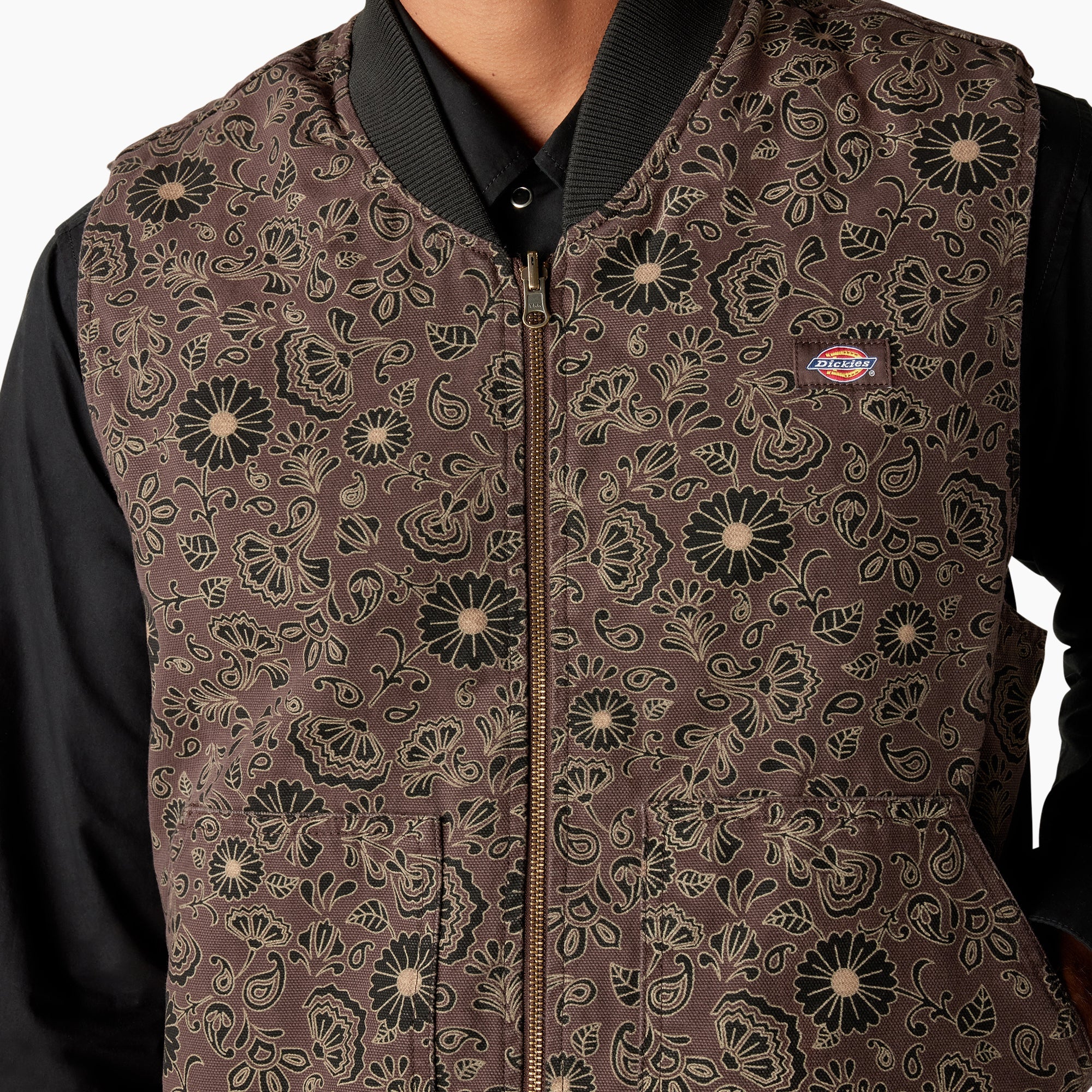 Ellis Floral Print Reversible Vest