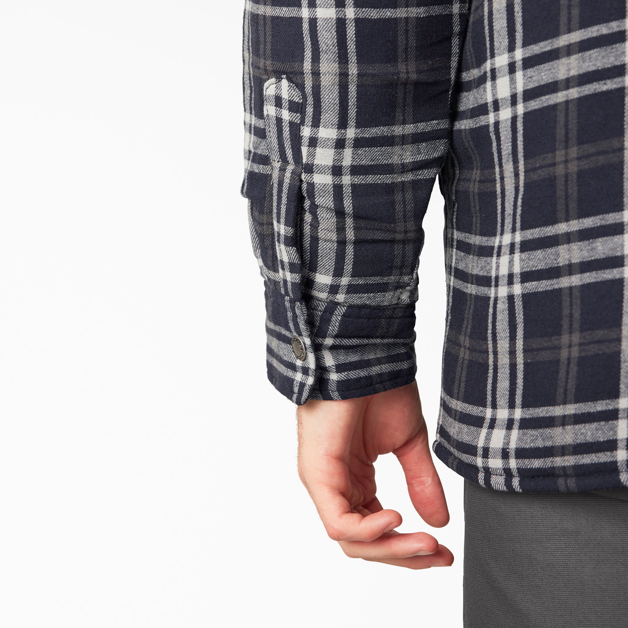 Flannel Hooded Shirt Jacket