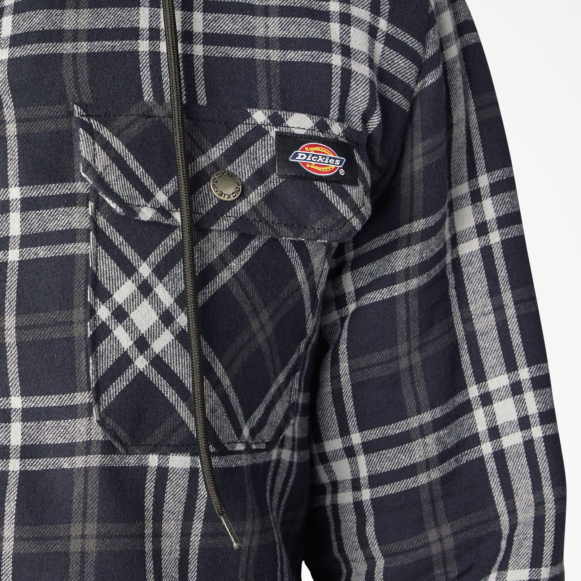 Flannel Hooded Shirt Jacket