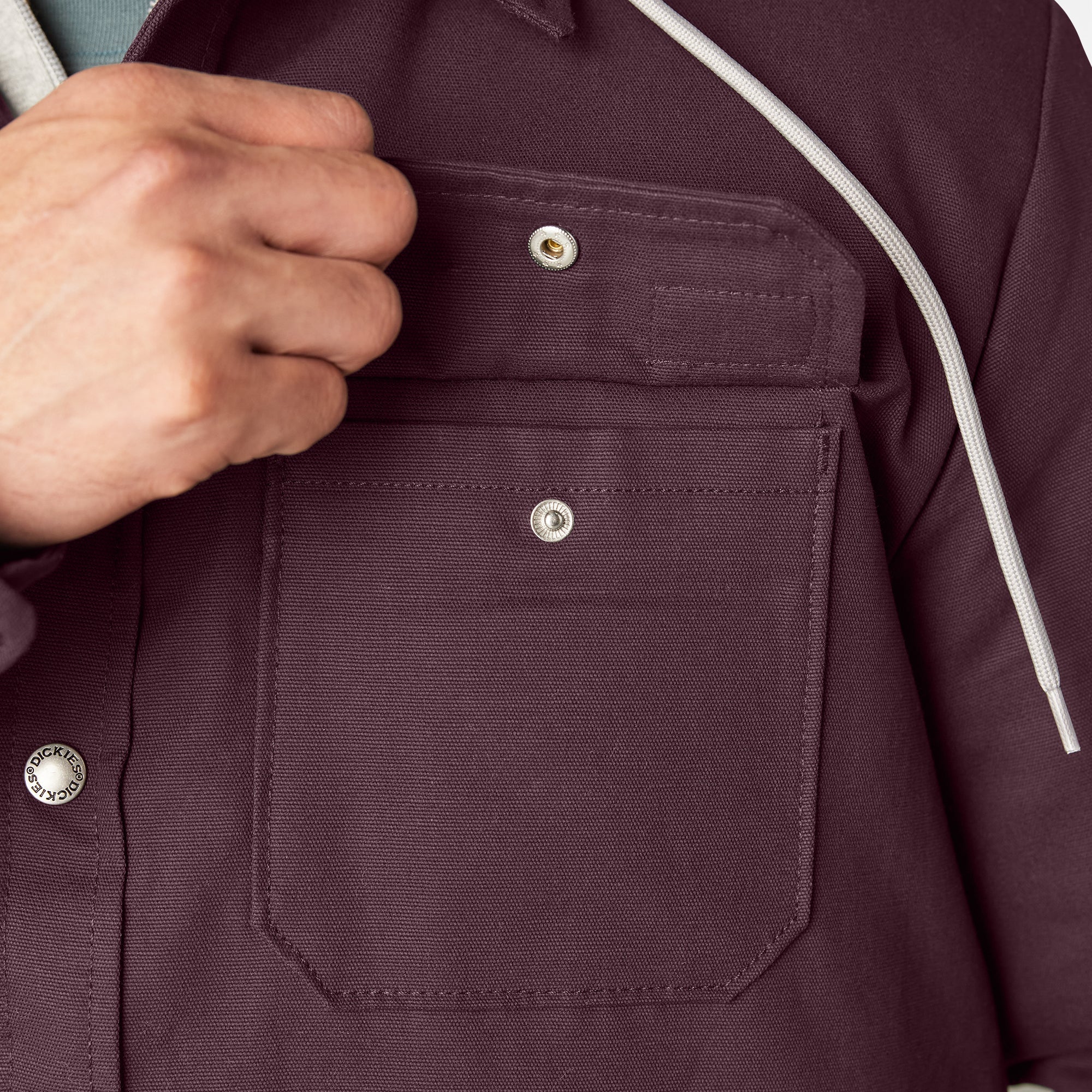 Duck Hooded Shirt Jacket